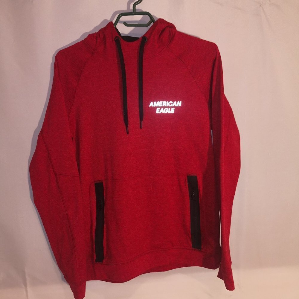 American Eagle Outfitters Flex Ladies Size Small Red Fleece Lined Hoodie